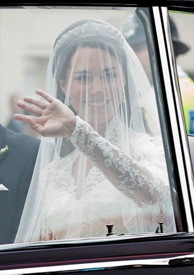 Kate Middleton: Blanca y radiante va la novia