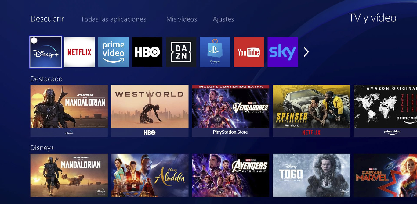 Cómo ver Disney+ desde PS4 y Xbox One