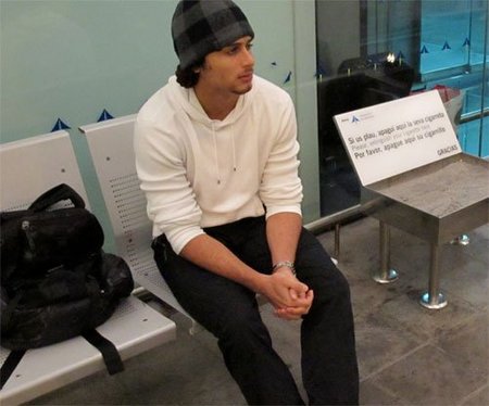 Jesús Luz se queda atrapado en el aeropuerto de Barcelona