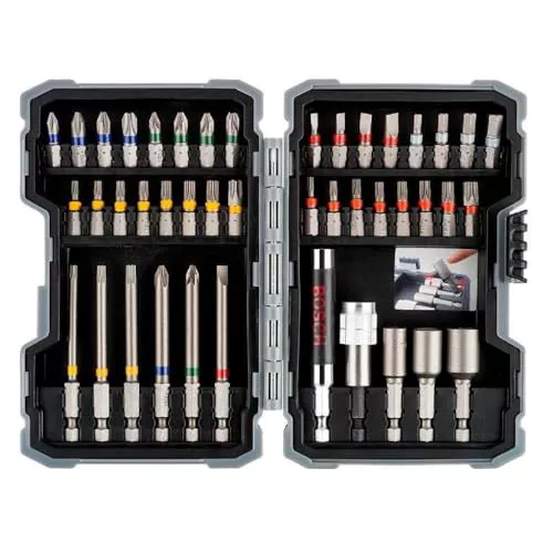 Bosch Profesional para atornillar y llaves de vaso (Ph,Pz,Sl,H,T,Th), Herramientas, Set de 43 Unidades