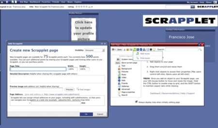 Scrapplet, creación de sitios web de forma sencilla con red social