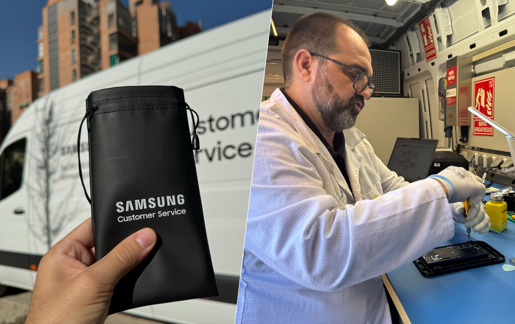 He estado dentro de la furgoneta de Galaxy Premium Repair: así funciona el servicio de Samsung que repara tu móvil en casa 