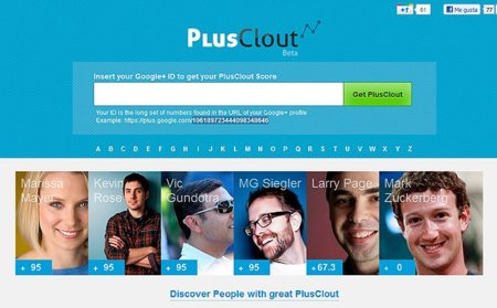 PlusClout, nuevo servicio que mide la influencia de los usuarios de Google+