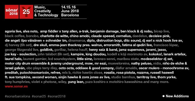 festival sonar cartel 2018