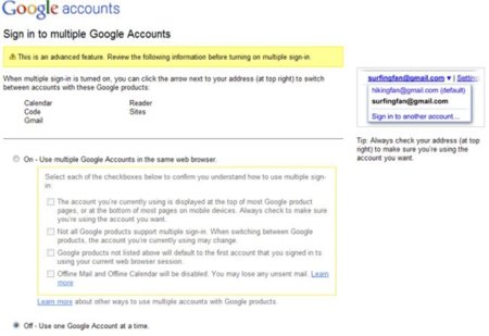 Google permitirá acceder a varias cuentas desde el mismo navegador
