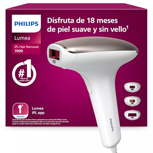 Philips Lumea serie 7000, dispositivo de depilación IPL, alternativa de depilación láser