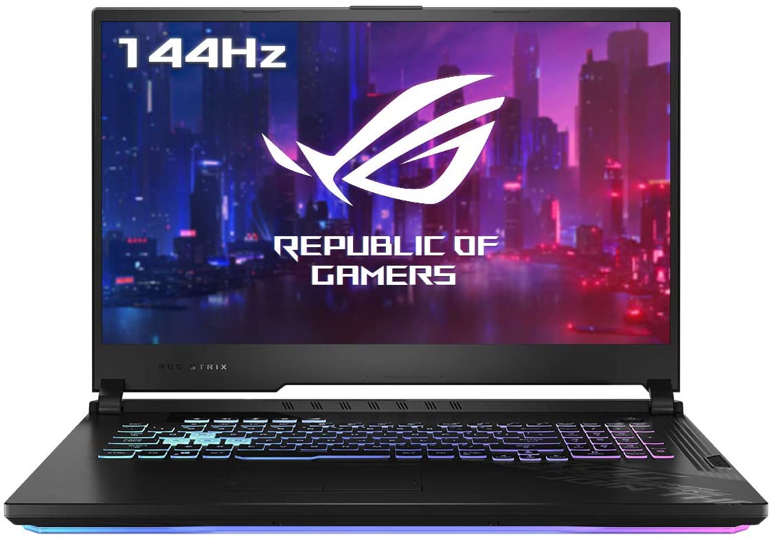 ASUS ROG Strix G712LW-EV002 - Ordenador portátil Gaming de 17.3 " FullHD 144Hz (Intel Core i7-10750H , 16 GB RAM, 1TB SSD, RTX 2070-8 GB, Sin Sistema operativo) Negro - Teclado QWERTY Español