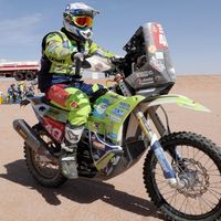 El piloto de motos holandés Edwin Straver está en estado crítico tras una caída en la penúltima etapa del Dakar