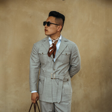 La prenda que todos los hombres elegantes están llevando en Florencia no es un traje, pero es tan sofisticada como una americana y ligera como una pluma 