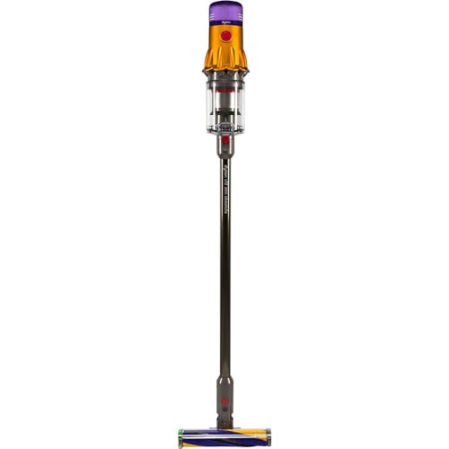 Aspirador escoba - Dyson V12 Detect™ Slim Absolute, Potencia succión 150 AW, Inteligente y Ligero, 60 min, Pantalla LCD, Tecnología Láser