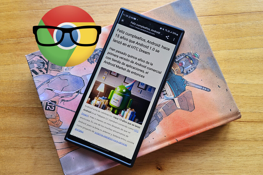 Modo Lectura Android Chrome