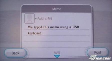 Wii ya es compatible con teclados USB