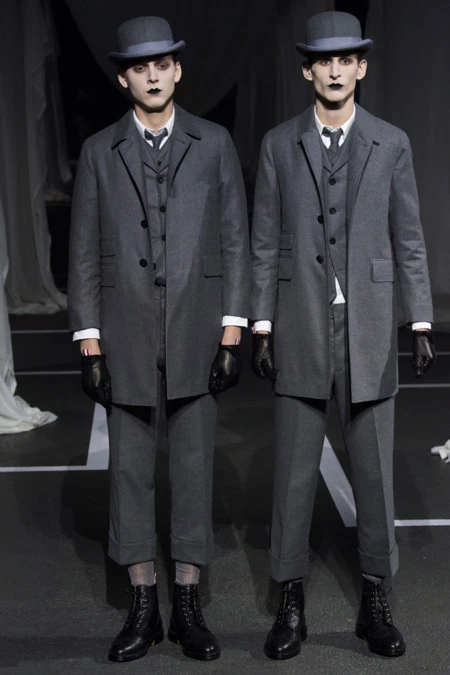 El homenaje a Rene Magritte de Thom Browne en el último desfile de la Paris Fashion Week para el otoño-invierno 2016