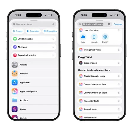 Apple Intelligence Atajos