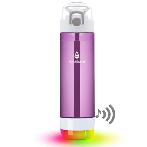 HANDYSPRING - Botella de agua inteligente con recordatorio para beber agua, luces y sonido