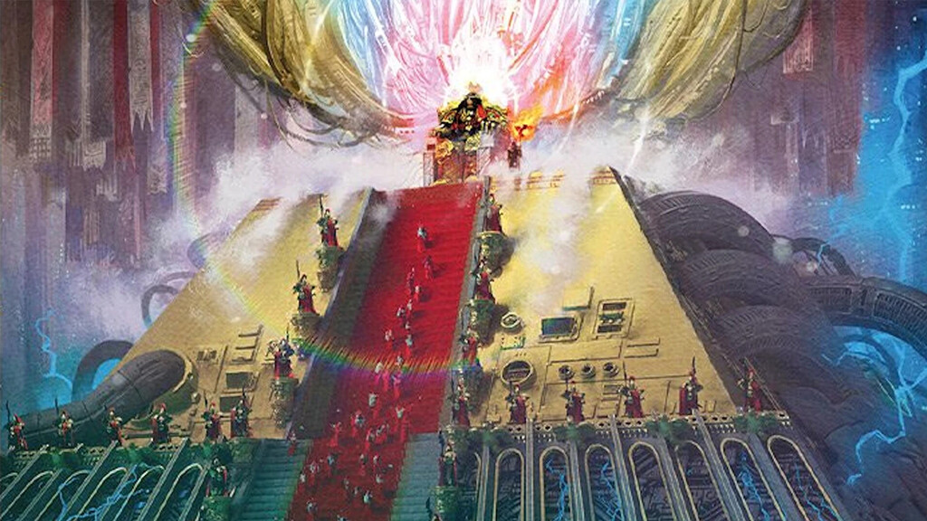 Dicen que el Trono Dorado de Warhammer 40K es la maravilla que mantiene vivo al Emperador, pero exige un precio demasiado alto 