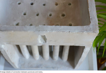 Depósito de agua y tubos