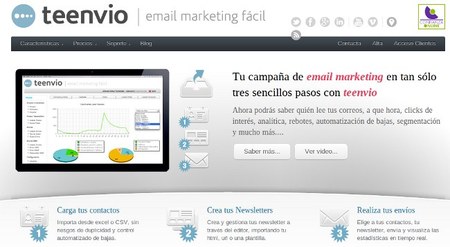 teenvío, sencilla opción de emailing en modalidad SaaS