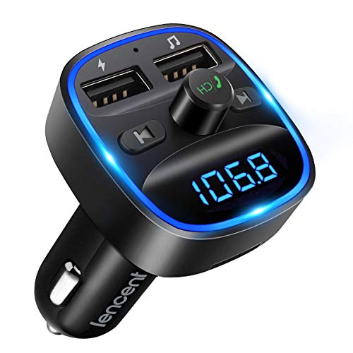 LENCENT Transmisor FM Bluetooth para Coche