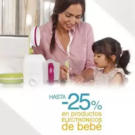 El Corte Inglés, disfruta de hasta el 25% de descuento en productos electrónicos de bebé 