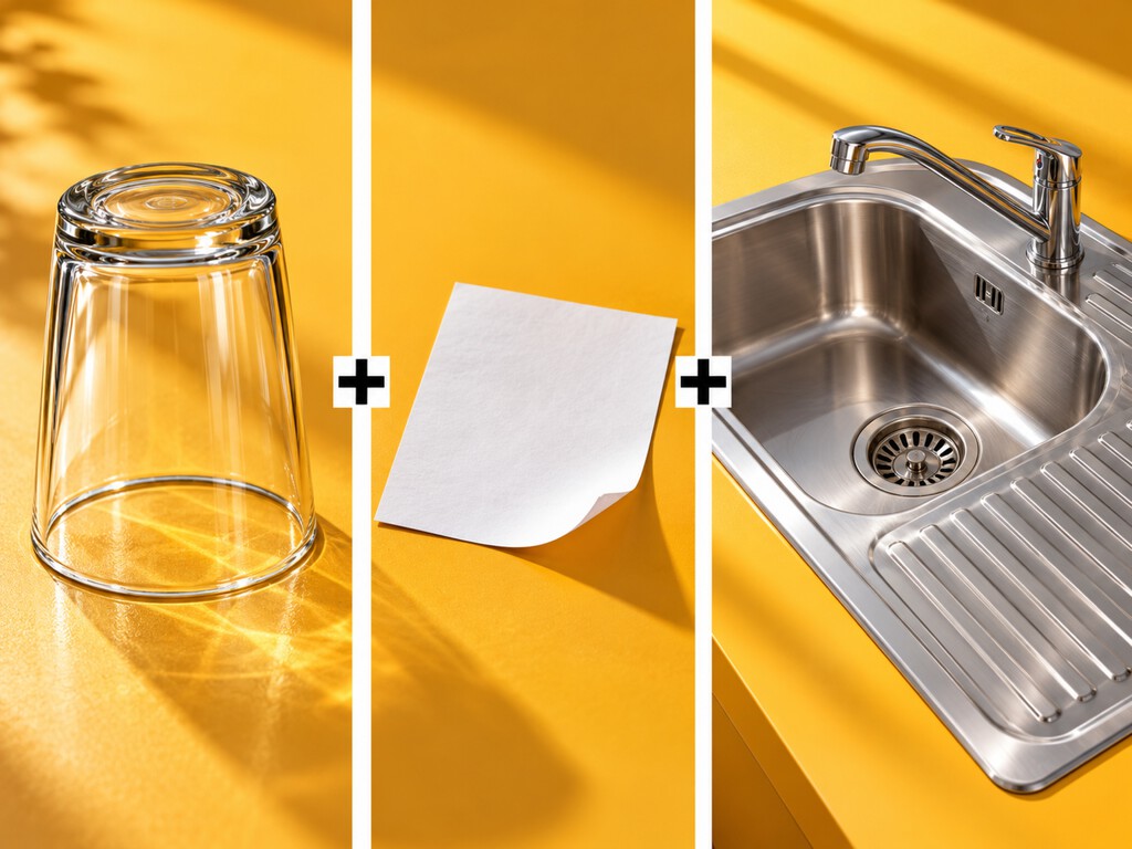 Dejar un vaso con un papel en el fregadero es lo mejor que me dijo el fontanero: para qué sirve y por qué muchos lo recomiendan