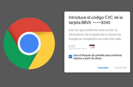 Chrome para Android prepara la autentificación biométrica para los pagos online