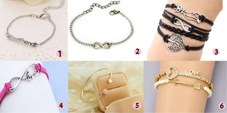 6 Pulseras de aliexpress para mujer, por menos de 50 céntimos y con envío gratuito.