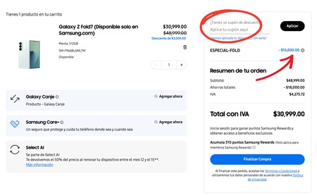 Cupon Samsung Galaxy