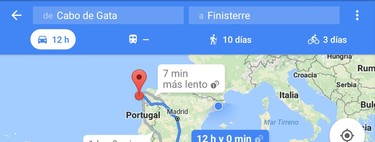 Voy para allá, pero tardaré como una hora más de lo que dice Google Maps