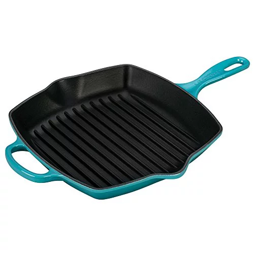 LE CREUSET Sartén skillet cuadrada grill de hierro fundido