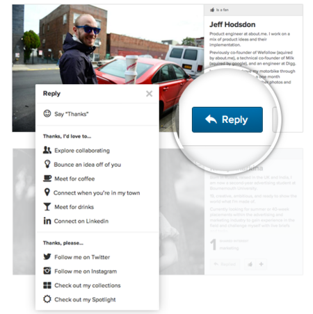 About.me lanza Replies, para que las visitas a los perfiles conduzcan a acciones concretas
