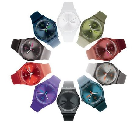 Swatch aporta más colores a su colección de relojes 'Gent'