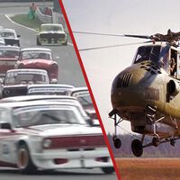 En la Guerra Fría los rusos no tenían ruedas para sus coches de carreras, pero encontraron la solución perfecta: helicópteros de combate 