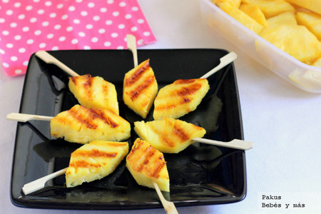 Receta de piña a la parrilla, un postre sano y delicioso