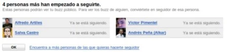 Google Buzz seguidores