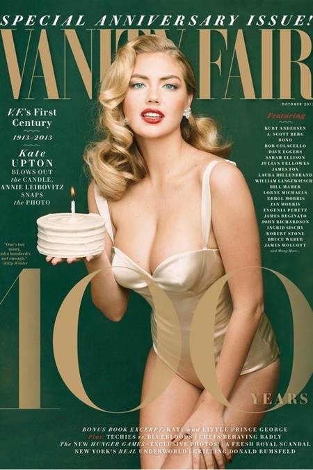 Kate Upton canta el happy birthday a la revista Vanity Fair