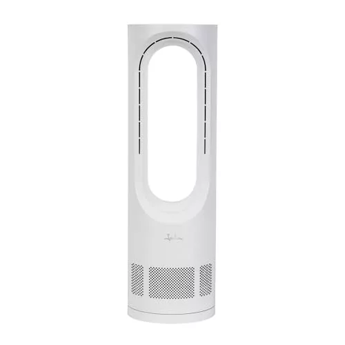 JATA JVSA3430 - Ventilador sin Aspas Compacto 15 W, Silencioso con 5 Velocidades, Oscilación 60º, Temporizador 9 h, Panel Táctil LED, Bajo Consumo