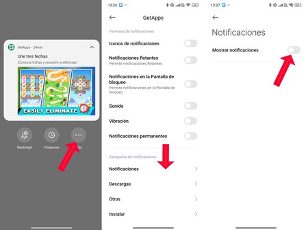 Desactivar las notificaciones en Xiaomi