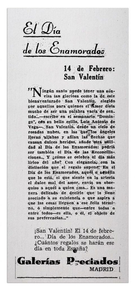 San Valentín Galerías Preciados