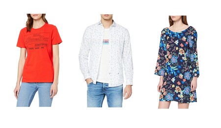 Chollos en tallas sueltas de vestidos, chaquetas o camisas Superdry, Pepe Jeans o Levi's en oferta en Amazon