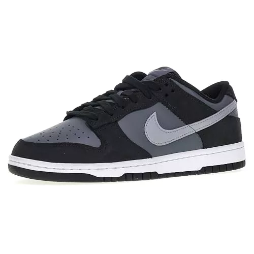 NIKE Dunk Low Black/LT Smoke Grey-Smoke Grey-White 42 EU