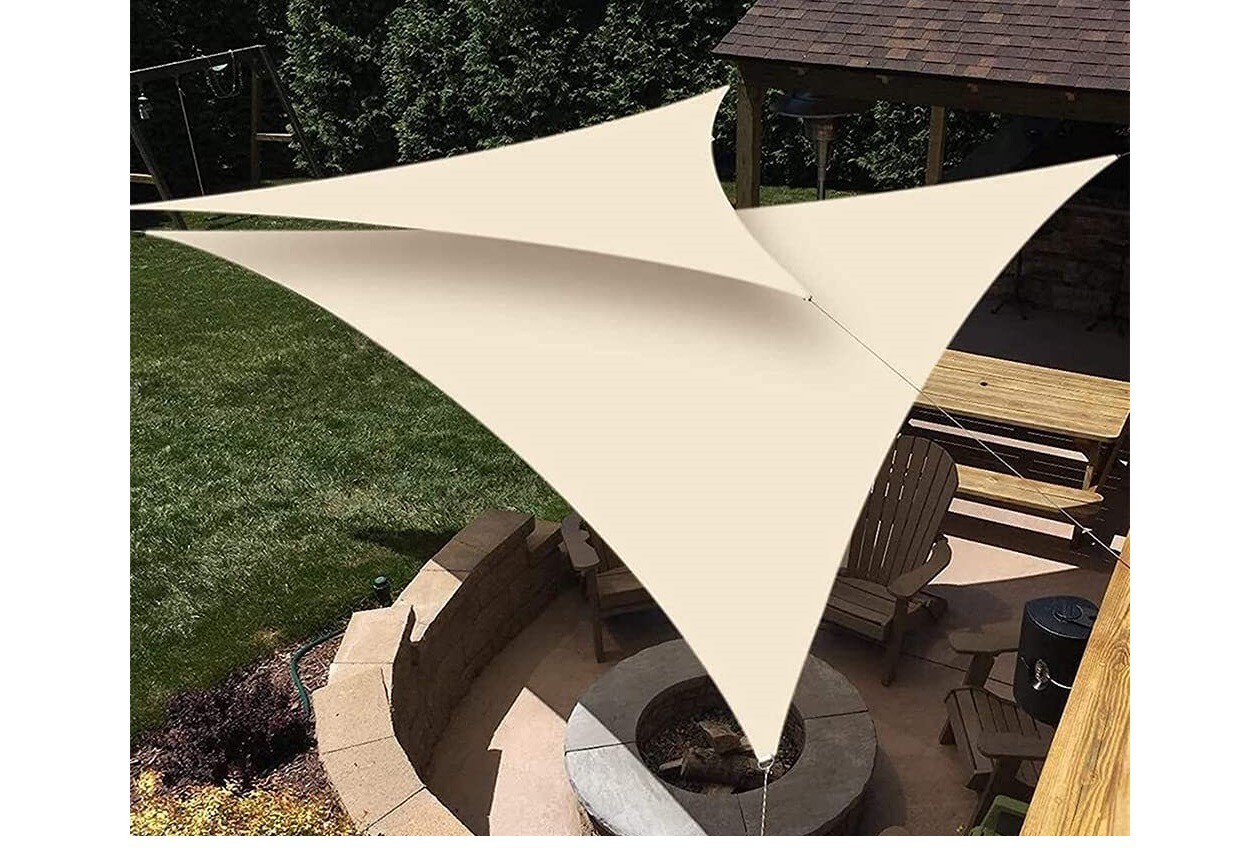 Toldo Vela 2x5 Toldo Vela De Sombra 1.8 X 3.8 M Protección Rayos UV, Resistente Toldo Toldo Vela Cuadrado 3x3