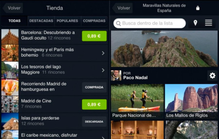 Minube lanza Minube Store en su aplicación para iOS, una tienda donde el usuario podrá adquirir listas temáticas para sus viajes