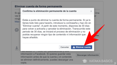 dar de baja facebook definitivamente 2019