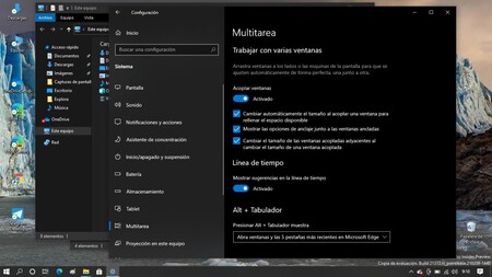 Aero Shake llegará como una función nueva en el menú Configuración a partir de la actualización de otoño