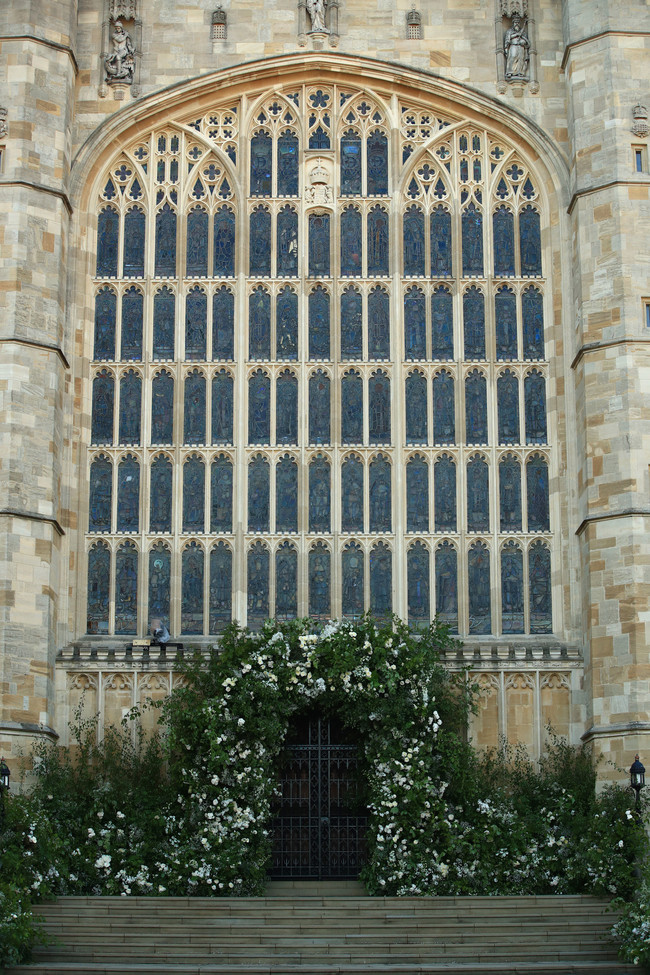 Boda de Meghan Markle y el Príncipe Harry. Decoración de la capilla