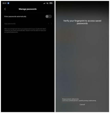 Miui Passwords