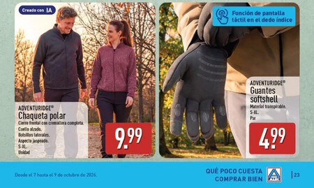 Chaqueta Polar Folleto Aldi