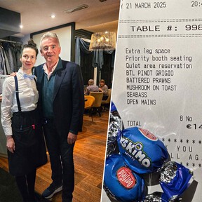 Este restaurante de Irlanda troleó al CEO de Ryanair cobrándole por "más espacio para las piernas" y "una zona tranquila" 