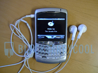 Blackberry Curve: imágenes del reproductor